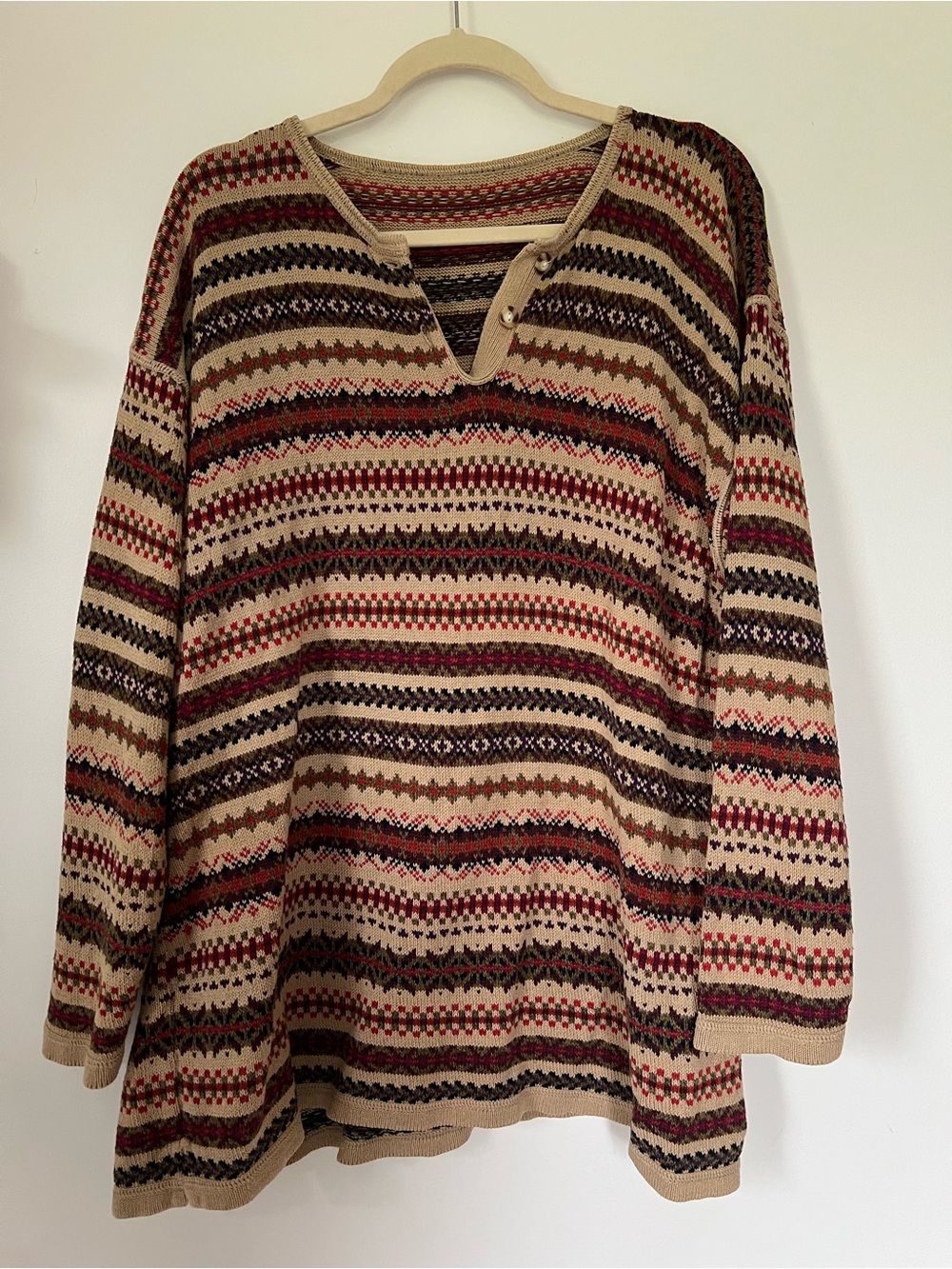 Vintage Fair Isle Knit Sweater
